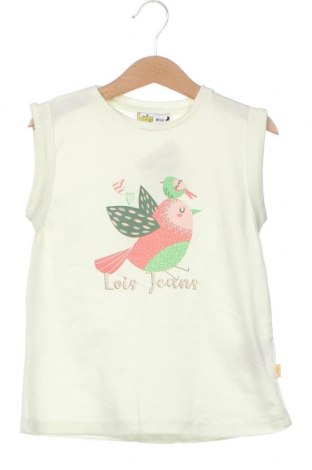 Μπλουζάκι αμάνικο παιδικό Lois, Μέγεθος 5-6y/ 116-122 εκ., Χρώμα Εκρού, Τιμή 14,46 €