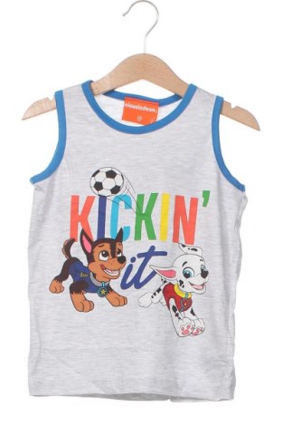 Μπλουζάκι αμάνικο παιδικό Nickelodeon, Μέγεθος 4-5y/ 110-116 εκ., Χρώμα Γκρί, Τιμή 5,61 €