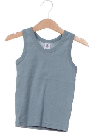 Μπλουζάκι αμάνικο παιδικό Petit Bateau, Μέγεθος 18-24m/ 86-98 εκ., Χρώμα Μπλέ, Τιμή 6,05 €