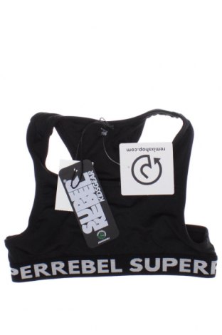 Μπλουζάκι αμάνικο παιδικό Super Rebel, Μέγεθος 4-5y/ 110-116 εκ., Χρώμα Μαύρο, Τιμή 6,16 €
