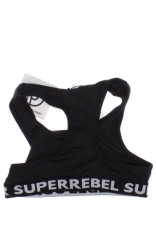 Μπλουζάκι αμάνικο παιδικό Super Rebel, Μέγεθος 4-5y/ 110-116 εκ., Χρώμα Μαύρο, Τιμή 6,16 €