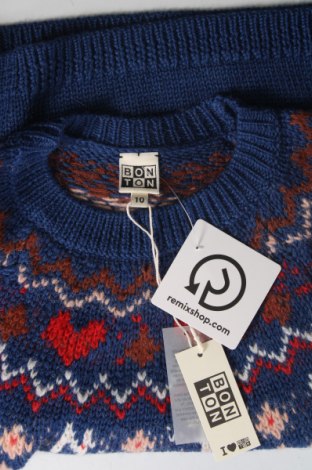 Детски пуловер Bonton, Размер 9-10y/ 140-146 см, Цвят Син, Цена 29,75 лв.