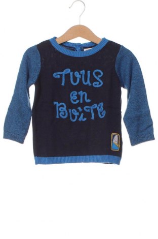 Детски пуловер Du Pareil Au Meme, Размер 12-18m/ 80-86 см, Цвят Син, Цена 14,58 лв.