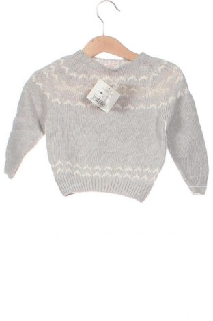 Детски пуловер Gocco, Размер 6-9m/ 68-74 см, Цвят Сив, Цена 12,75 лв.