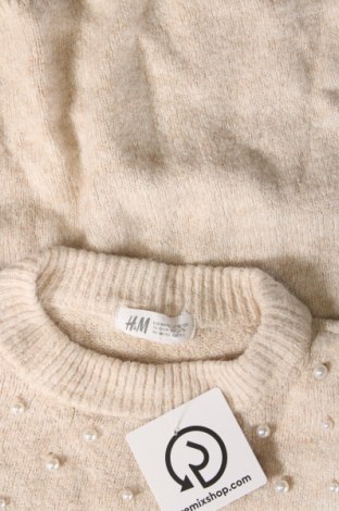 Dziecięcy sweter H&M, Rozmiar 10-11y/ 146-152 cm, Kolor Beżowy, Cena 24,67 zł