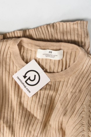Детски пуловер H&M, Размер 8-9y/ 134-140 см, Цвят Бежов, Цена 11,22 лв.