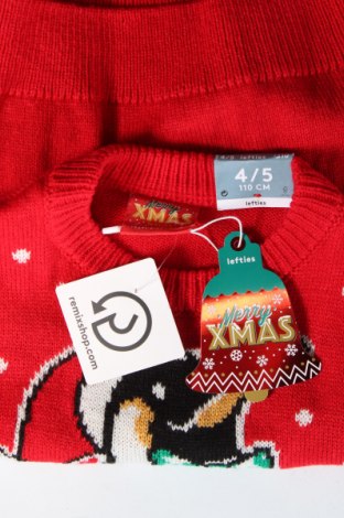 Детски пуловер Lefties, Размер 4-5y/ 110-116 см, Цвят Червен, Цена 14,58 лв.