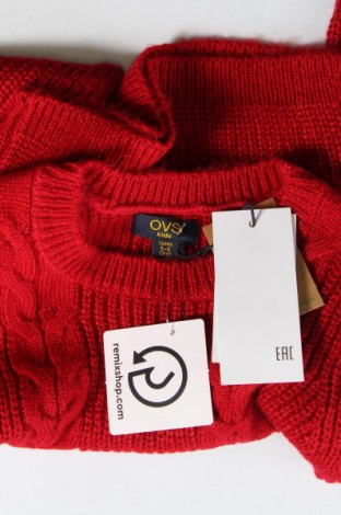 Детски пуловер Oviesse, Размер 5-6y/ 116-122 см, Цвят Червен, Цена 15,39 лв.