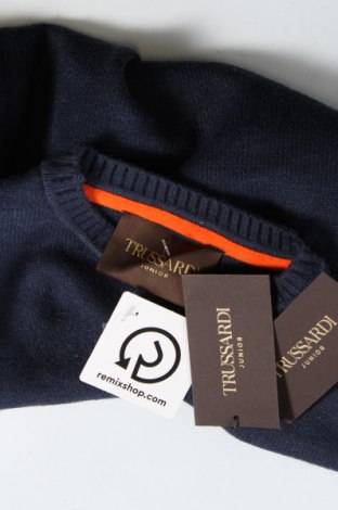 Детски пуловер Trussardi, Размер 11-12y/ 152-158 см, Цвят Син, Цена 144,00 лв.