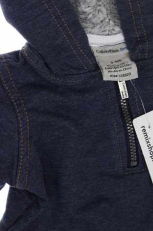 Dětská mikina  Calvin Klein Jeans, Velikost 3-6m/ 62-68 cm, Barva Modrá, Cena  609,00 Kč