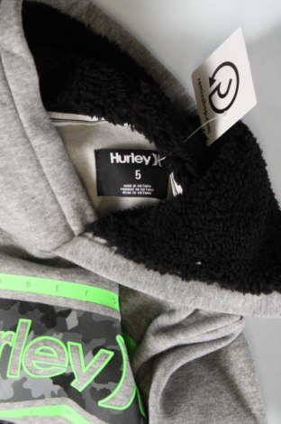 Kinder Sweatshirts Hurley, Größe 3-4y/ 104-110 cm, Farbe Grau, Preis 39,09 €