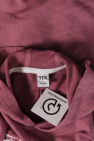 Kinder Sweatshirts Y.F.K., Größe 10-11y/ 146-152 cm, Farbe Aschrosa, Preis € 7,81