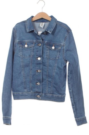 Kinder Jeansjacke H&M, Größe 11-12y/ 152-158 cm, Farbe Blau, Preis 11,69 €