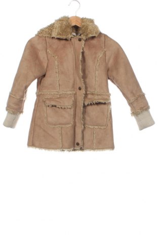 Детско палто, Размер 4-5y/ 110-116 см, Цвят Бежов, Цена 21,60 лв.