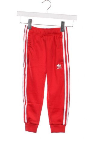 Детско спортно долнище Adidas Originals, Размер 4-5y/ 110-116 см, Цвят Червен, Цена 42,00 лв.
