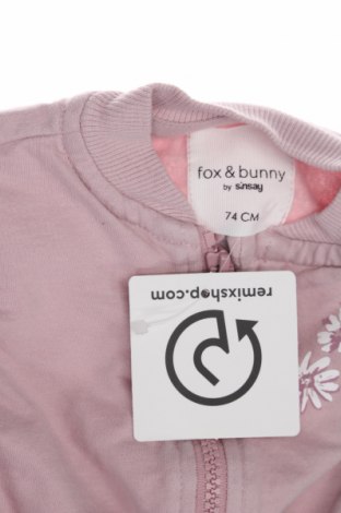 Bluză de trening, pentru copii Sinsay, Mărime 6-9m/ 68-74 cm, Culoare Roz, Preț 19,28 Lei