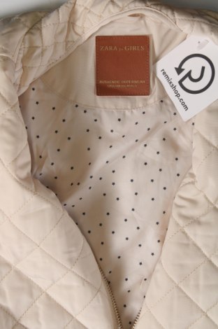 Kinderjacke Zara, Größe 13-14y/ 164-168 cm, Farbe Beige, Preis 21,71 €