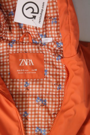 Kinderjacke Zara, Größe 2-3y/ 98-104 cm, Farbe Orange, Preis 17,39 €