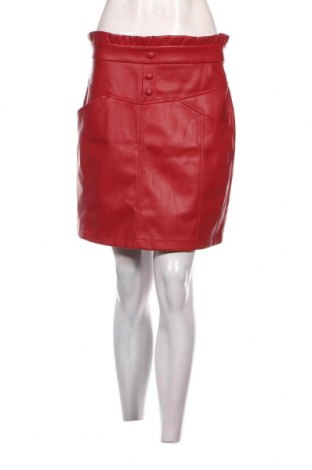 Δερμάτινη φούστα Naf Naf, Μέγεθος M, Χρώμα Κόκκινο, Τιμή 47,94 €