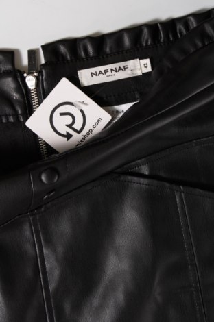 Δερμάτινη φούστα Naf Naf, Μέγεθος XL, Χρώμα Μαύρο, Τιμή 14,38 €