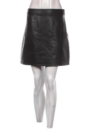 Кожена пола Zara, Размер XL, Цвят Черен, Цена 19,99 лв.