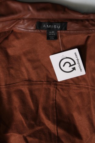 Kožené šaty  Amisu, Veľkosť L, Farba Hnedá, Cena  6,58 €