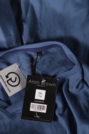 Herren Shirt Alan Brown, Größe XXL, Farbe Blau, Preis 5,88 €