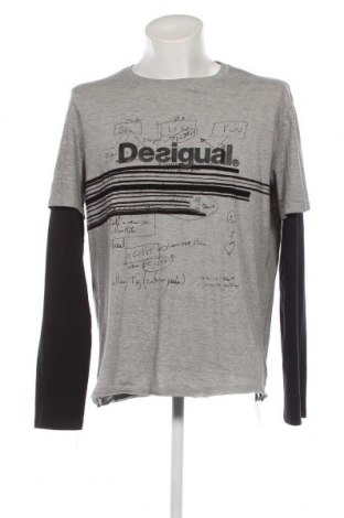 Ανδρική μπλούζα Desigual, Μέγεθος XXL, Χρώμα Γκρί, Τιμή 63,63 €