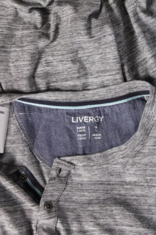 Pánske tričko  Livergy, Veľkosť L, Farba Sivá, Cena  2,37 €