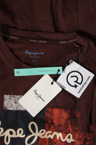 Ανδρική μπλούζα Pepe Jeans, Μέγεθος S, Χρώμα Καφέ, Τιμή 52,33 €