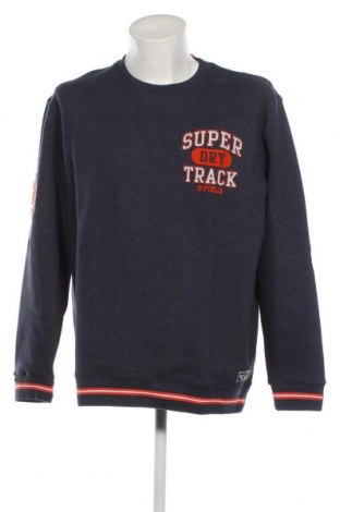 Ανδρική μπλούζα Superdry, Μέγεθος XL, Χρώμα Μπλέ, Τιμή 35,00 €