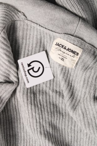 Herren Strickjacke Originals By Jack & Jones, Größe XL, Farbe Grau, Preis 23,66 €