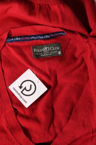 Jachetă tricotată de bărbați Polo Club, Mărime XL, Culoare Roșu, Preț 47,45 Lei