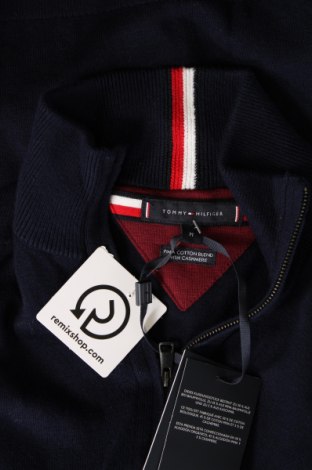 Jachetă tricotată de bărbați Tommy Hilfiger, Mărime M, Culoare Albastru, Preț 671,05 Lei