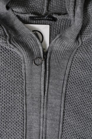 Jachetă tricotată de bărbați Trendyol, Mărime L, Culoare Gri, Preț 85,26 Lei