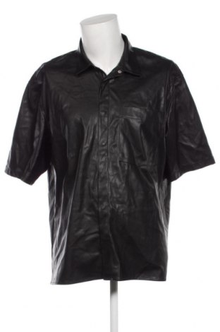 Pánska kožená košeľa  Bershka, Veľkosť XL, Farba Čierna, Cena  9,86 €