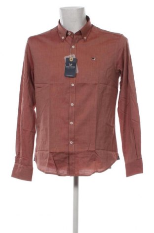 Мъжка риза Albert Brandon, Размер L, Цвят Оранжев, Цена 99,00 лв.