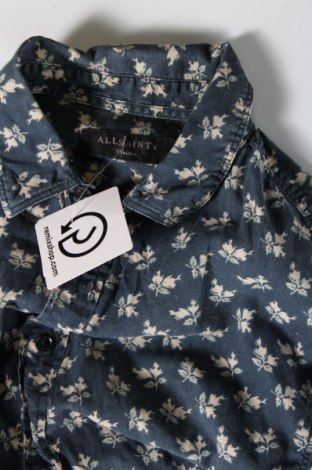 Ανδρικό πουκάμισο AllSaints, Μέγεθος XS, Χρώμα Μπλέ, Τιμή 25,05 €