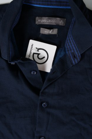 Herrenhemd Angelo Litrico, Größe M, Farbe Blau, Preis € 20,18