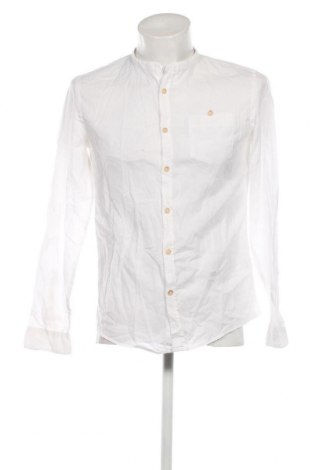 Ανδρικό πουκάμισο Bershka, Μέγεθος M, Χρώμα Λευκό, Τιμή 8,90 €