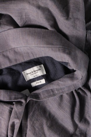 Мъжка риза Bruun & Stengade, Размер M, Цвят Сив, Цена 8,25 лв.