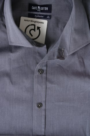 Ανδρικό πουκάμισο Cafe Coton, Μέγεθος L, Χρώμα Γκρί, Τιμή 39,69 €