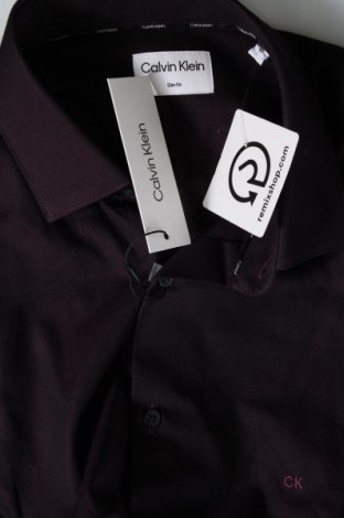 Herrenhemd Calvin Klein, Größe L, Farbe Lila, Preis 41,13 €