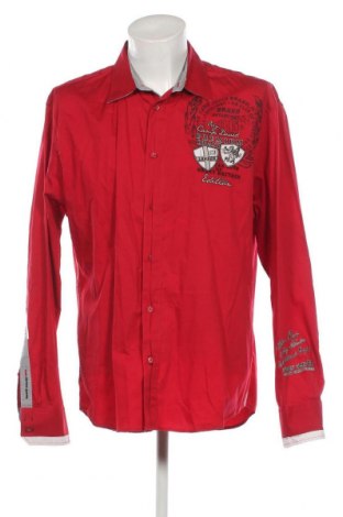 Herrenhemd Camp David, Größe XXL, Farbe Rot, Preis 28,00 €