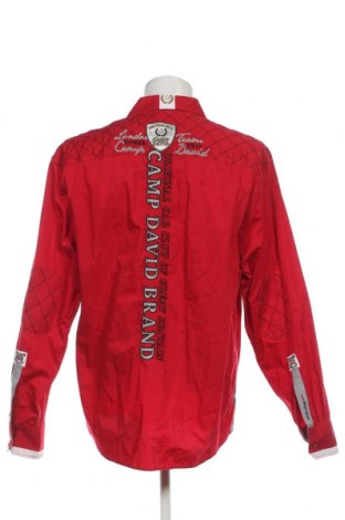 Ανδρικό πουκάμισο Camp David, Μέγεθος XXL, Χρώμα Κόκκινο, Τιμή 28,00 €