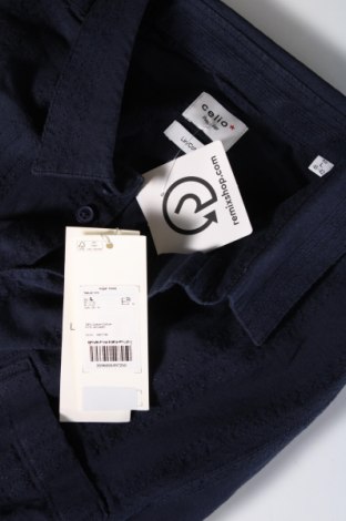 Ανδρικό πουκάμισο Celio, Μέγεθος L, Χρώμα Μπλέ, Τιμή 13,51 €