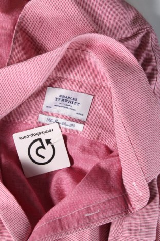 Ανδρικό πουκάμισο Charles Tyrwhitt, Μέγεθος L, Χρώμα Κόκκινο, Τιμή 8,44 €