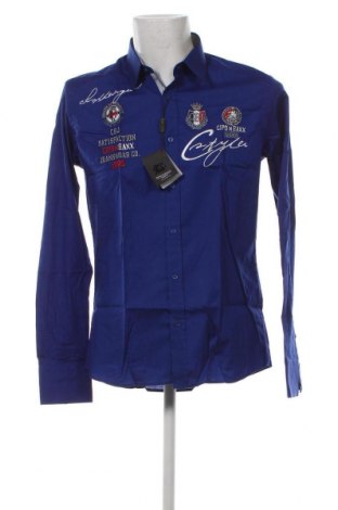 Herrenhemd Cipo & Baxx, Größe M, Farbe Blau, Preis 5,95 €