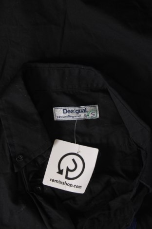 Ανδρικό πουκάμισο Desigual, Μέγεθος S, Χρώμα Μαύρο, Τιμή 20,41 €
