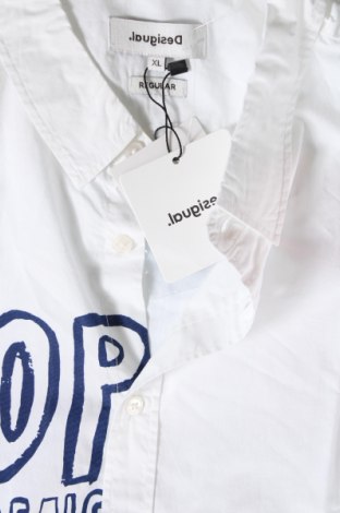 Ανδρικό πουκάμισο Desigual, Μέγεθος XL, Χρώμα Λευκό, Τιμή 63,92 €